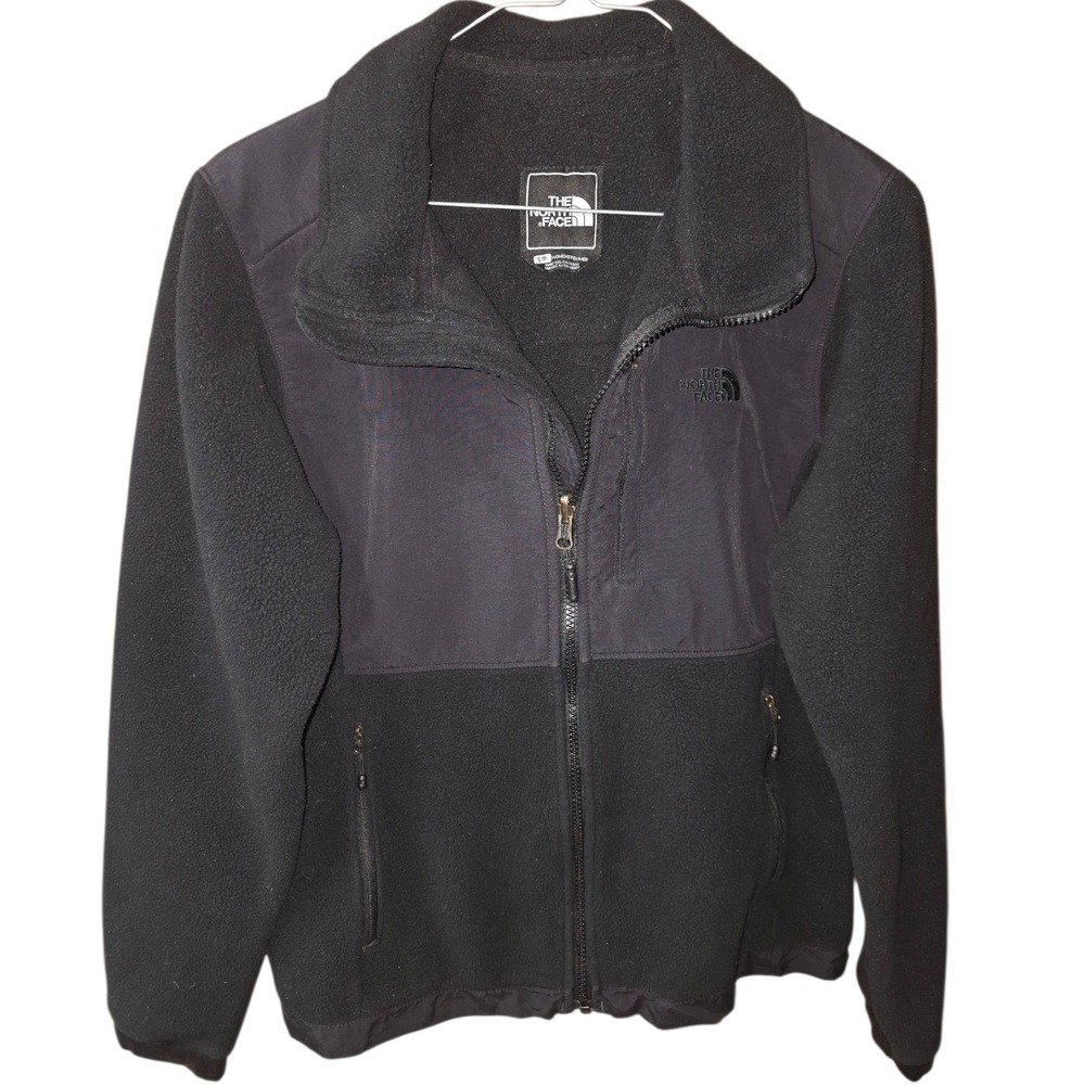 The North Face Womens Black Denali Full Zip Fleece Jacket Small S/P NF00A8AN